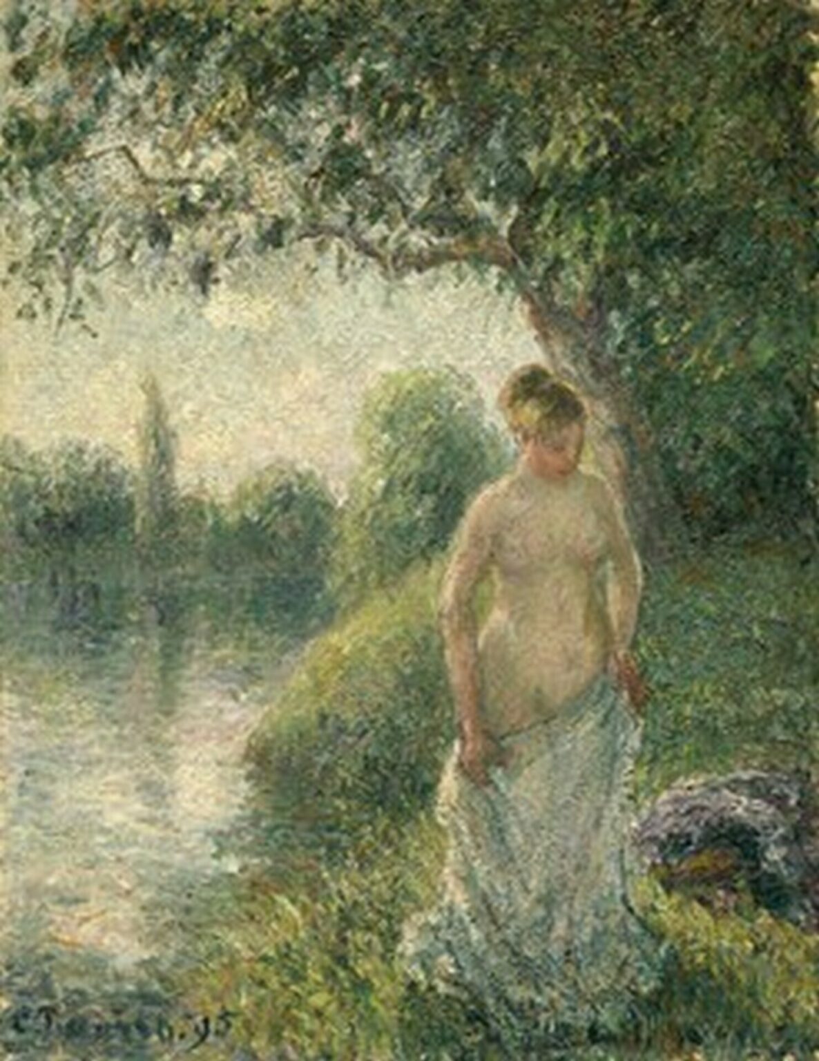 Pissarro The Bather (1895)