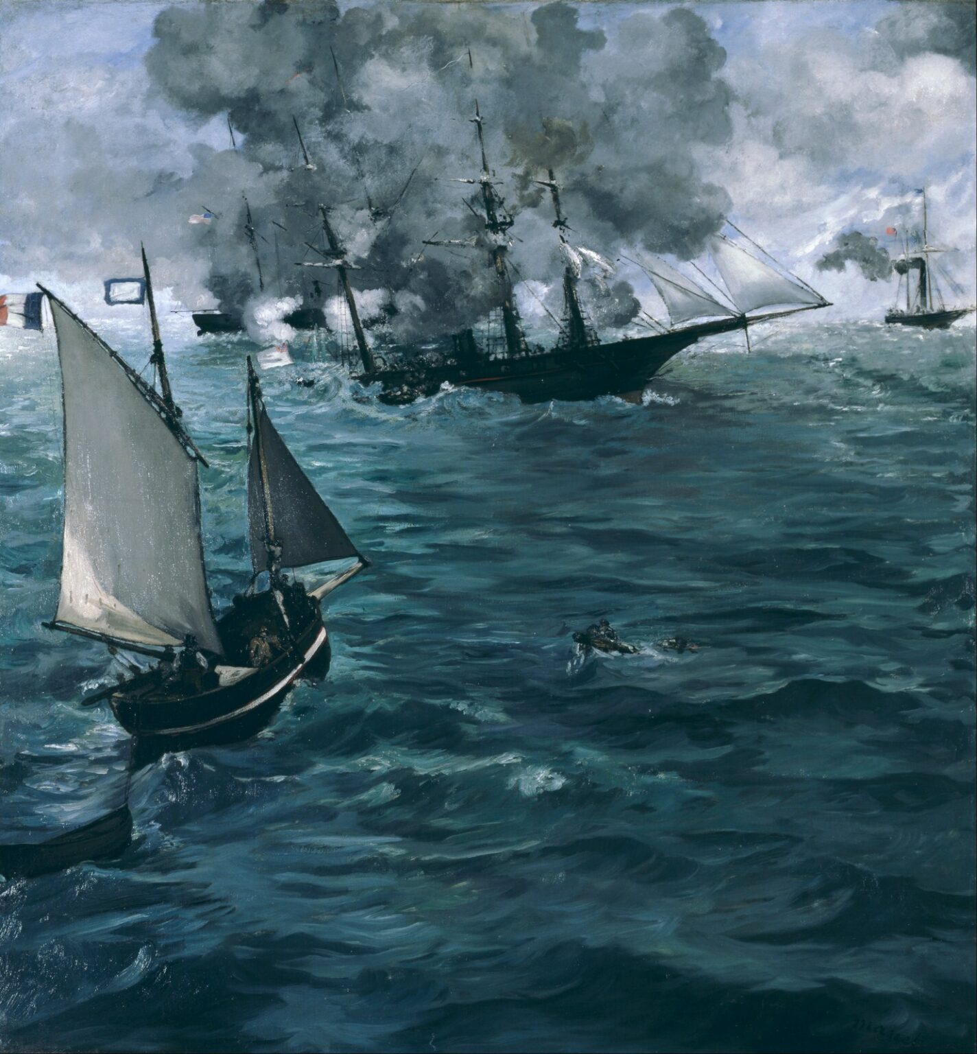 Manet The Battle of the U.S.S. "Kearsarge" and the C.S.S. "Alabama" (1864)
