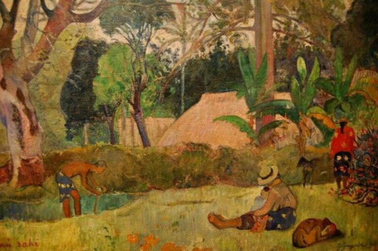 Gauguin The Big Tree (Te raau rahi)