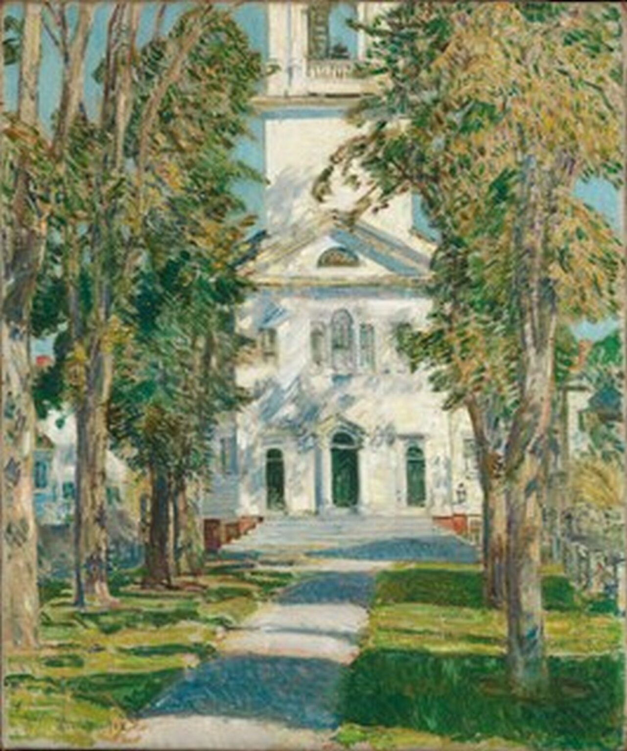 Hassam The Church at Gloucester (1918)