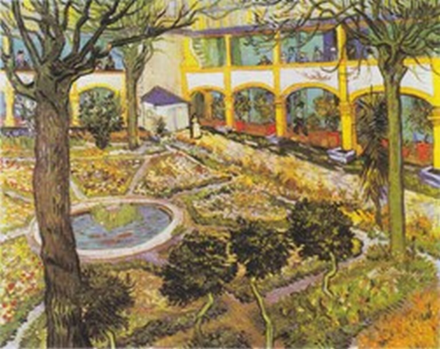 Van Gogh The Courtyard of the Hospital at Arles (1889)