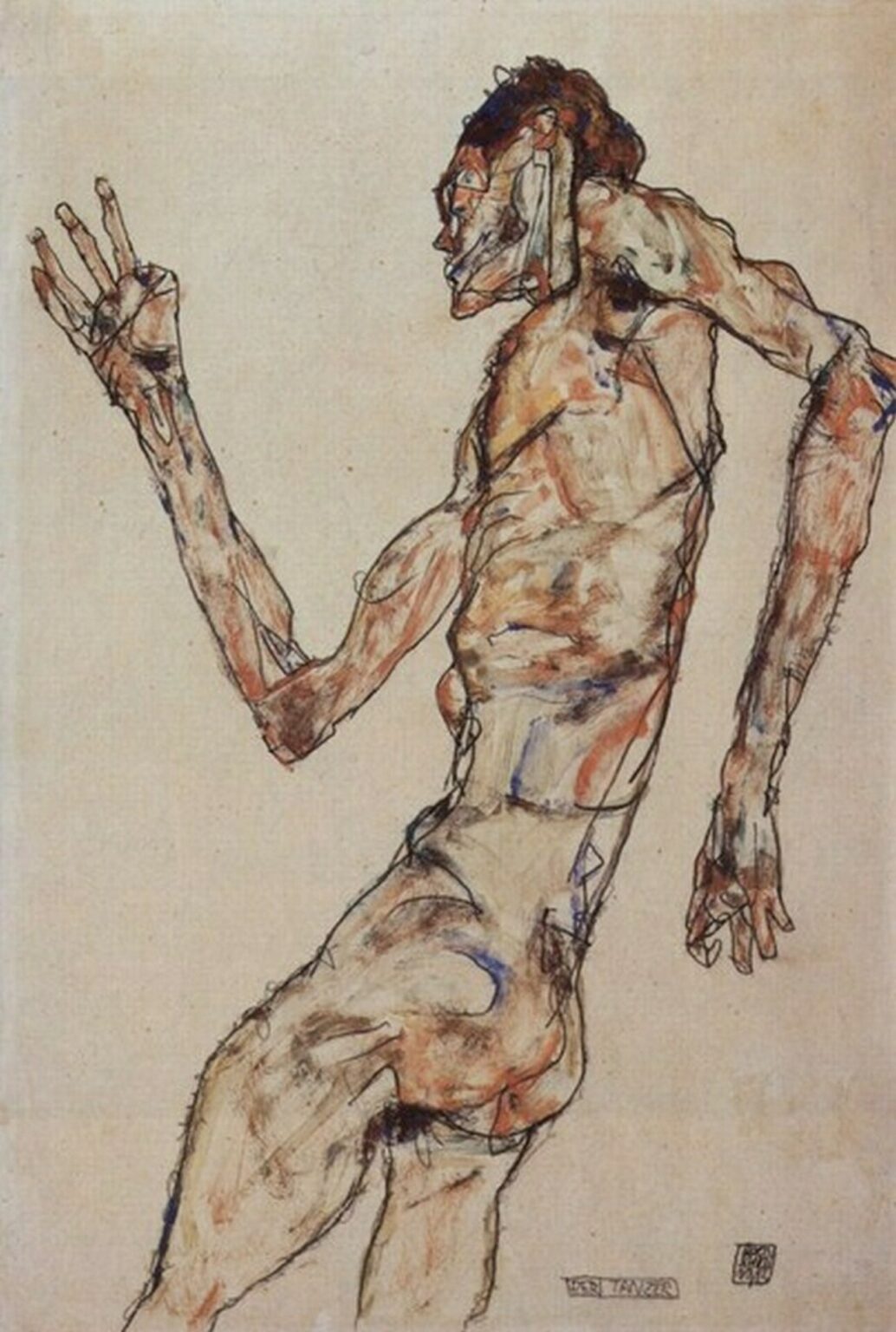 Schiele The Dancer