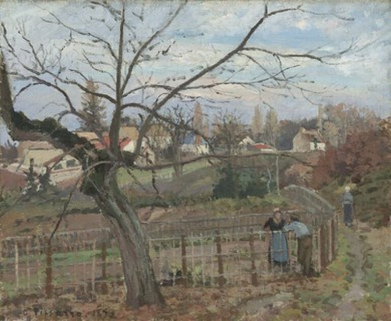 Pissarro The Fence (1872)