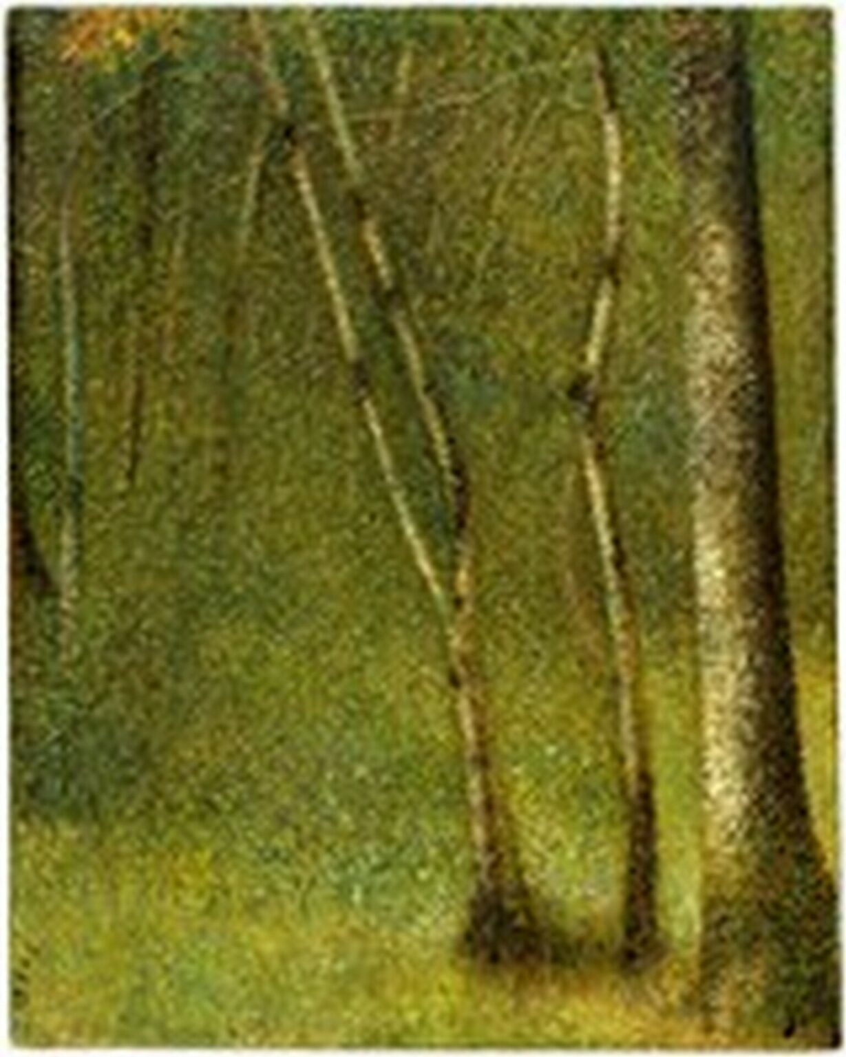 Seurat The Forest at Pontaubert (1881)