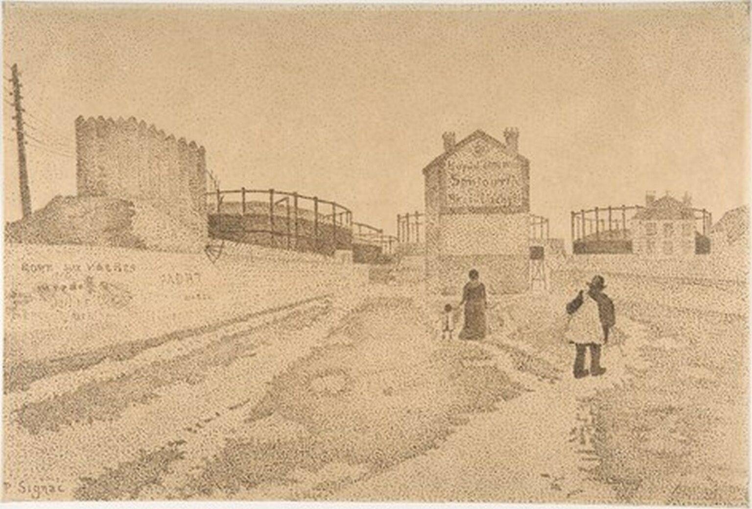 Signac The Gas Tanks at Clichy (1886)