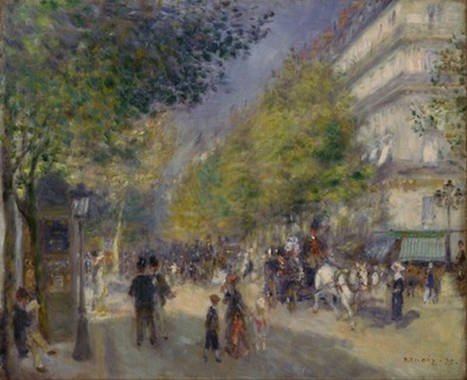 Renoir The Grands Boulevards (1875)