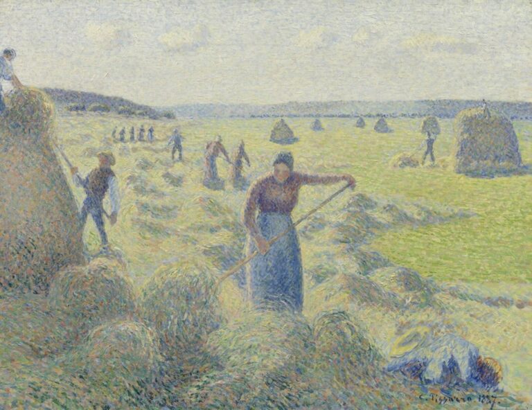 Pissarro The Harvest of Hay in Éragny (1887)