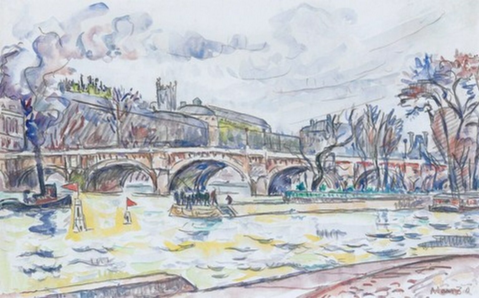 Signac The Pont Neuf In Paris