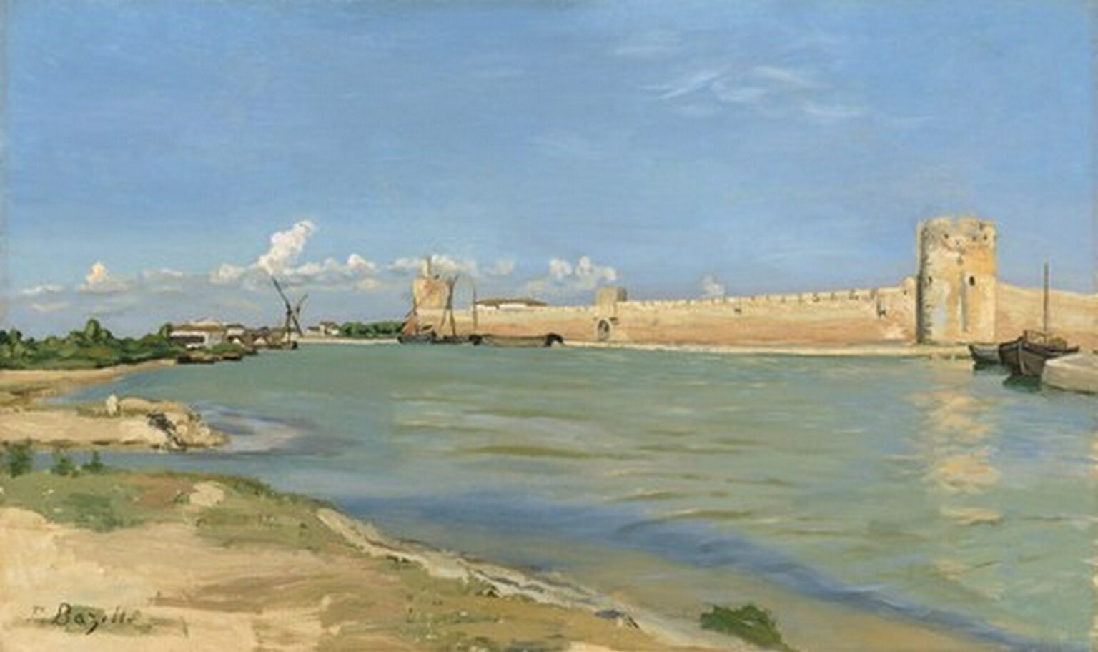 Bazille The Ramparts at Aigues-Mortes (1867)
