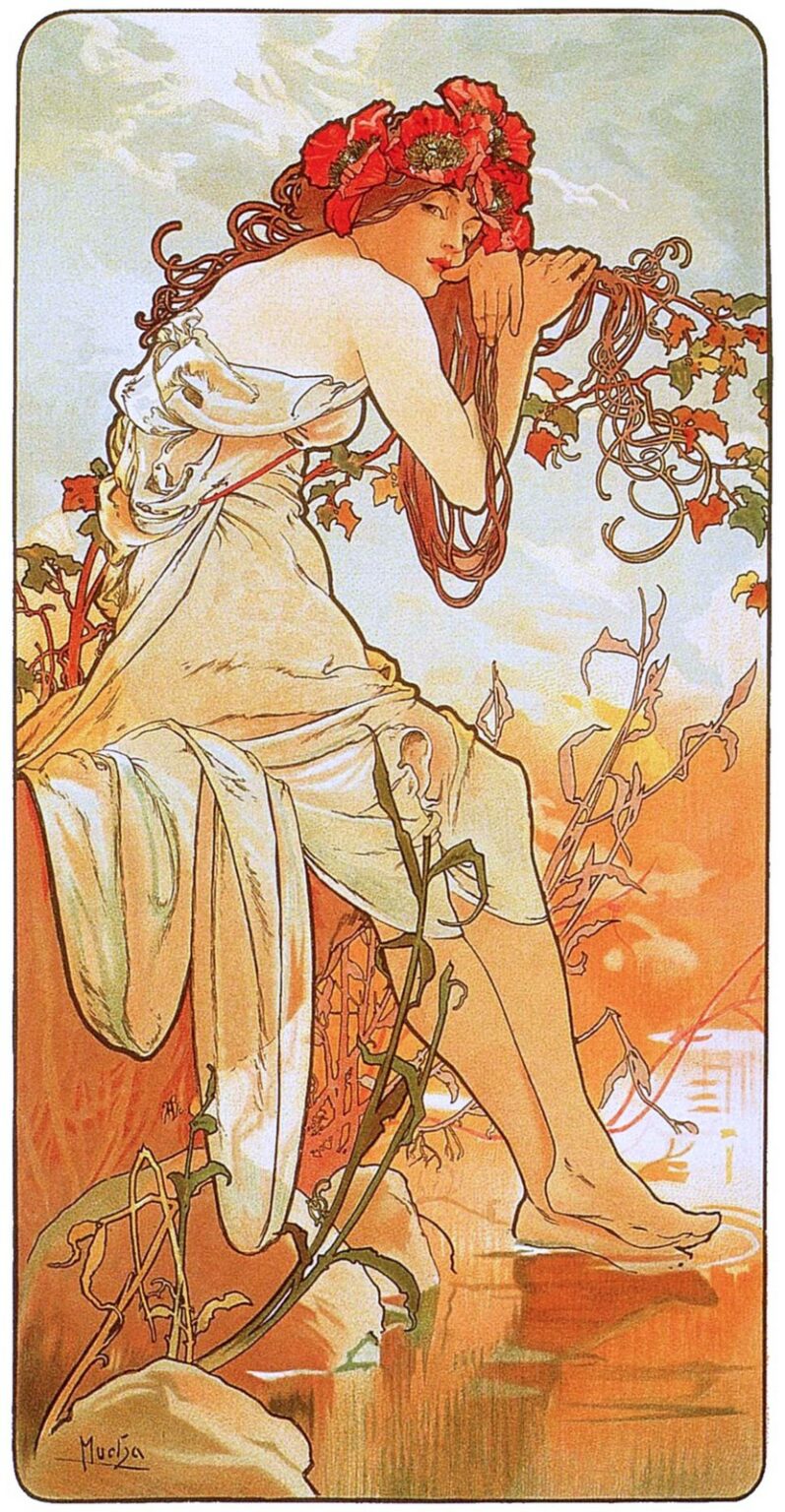 Mucha The Seasons: Summer (1896)