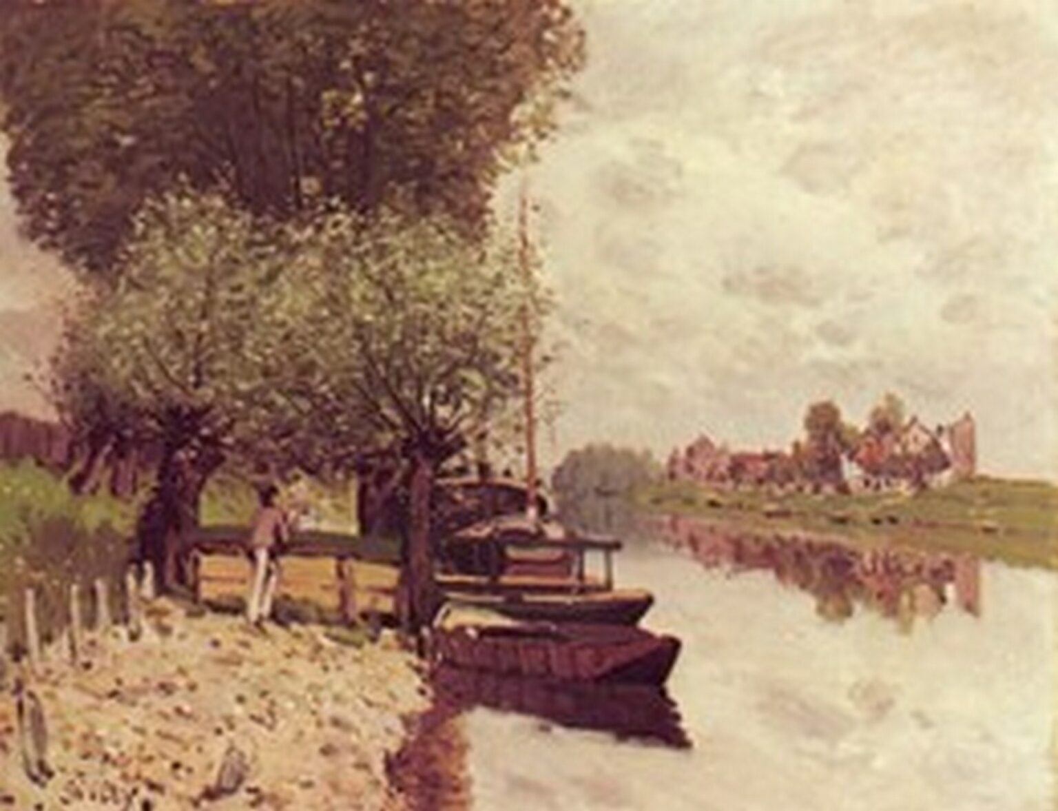 Sisley The Seine at Bougival (1872)