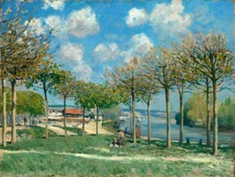 Sisley The Seine at Bougival (1876)