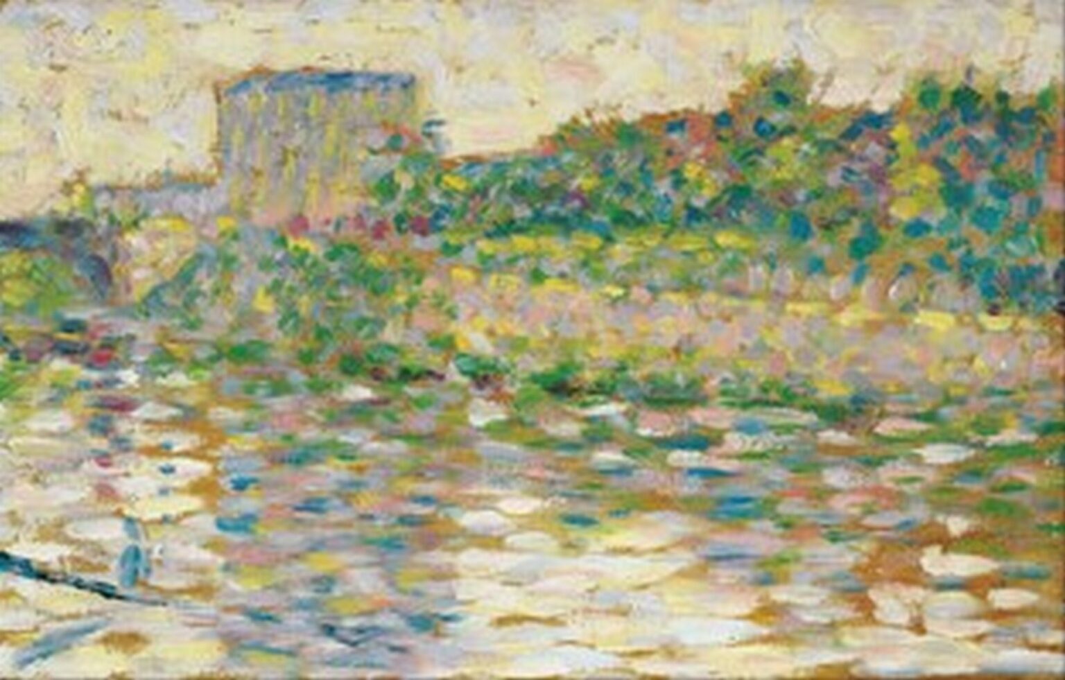 Seurat The Seine at Courbevoie (1883-84)