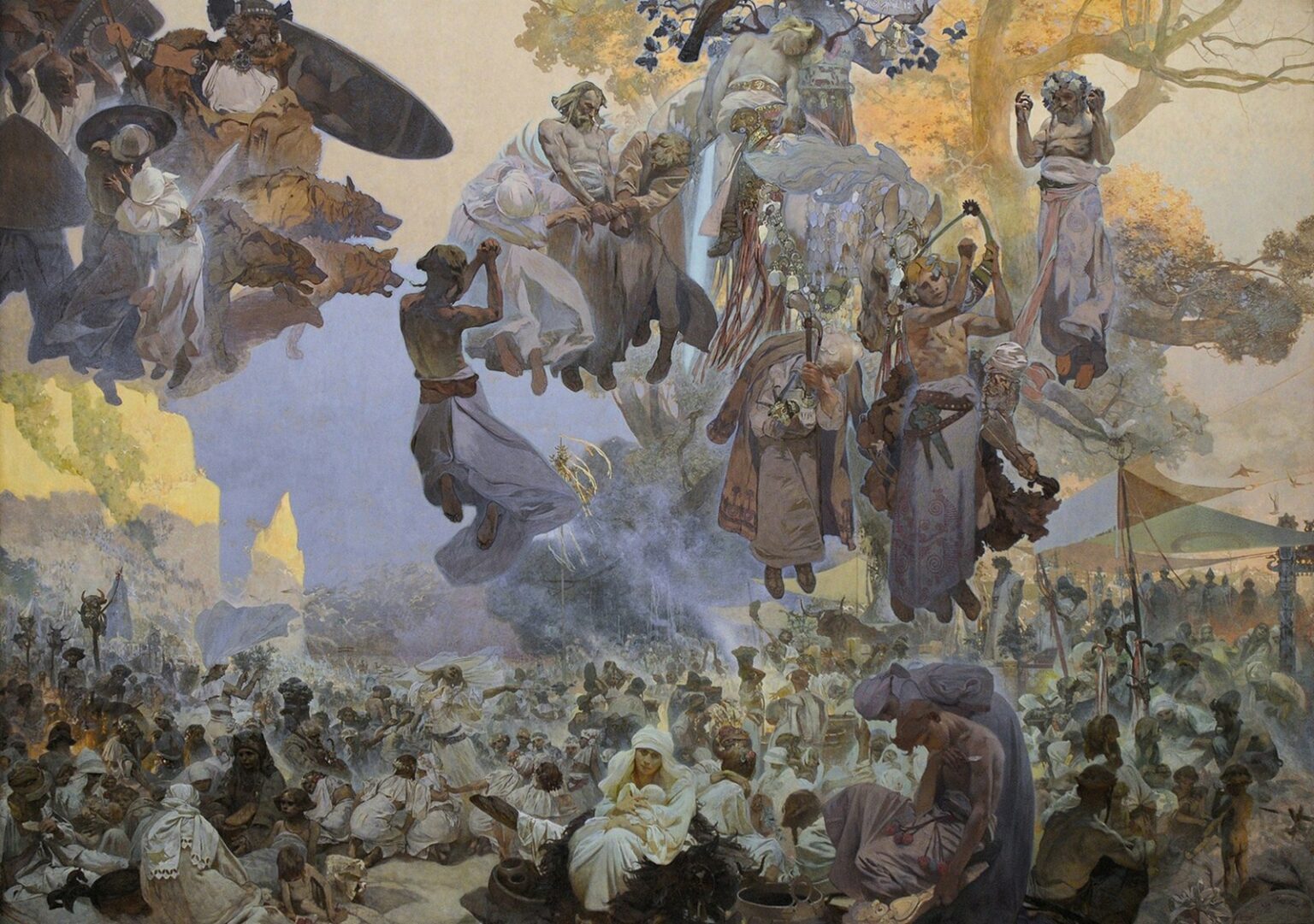 Mucha The Slav Epic cycle No.2: The Celebration of Svantovít (1912)