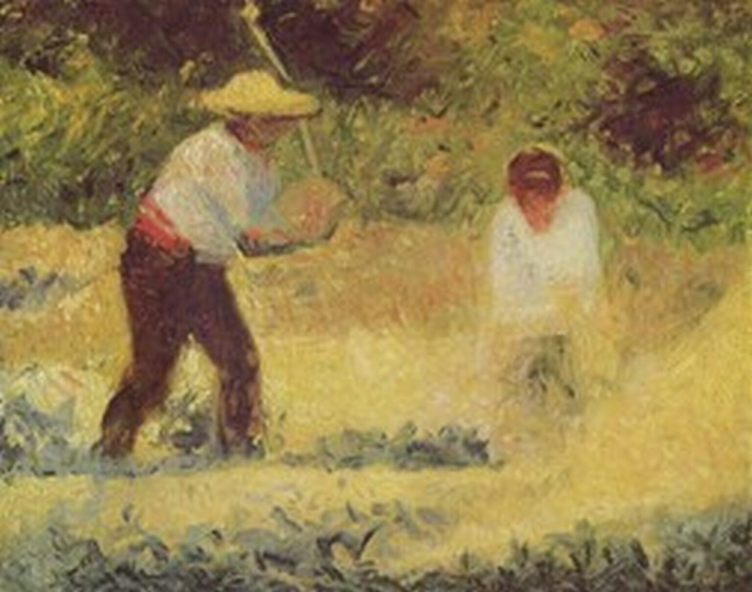 Seurat The Stone Breaker (1884)