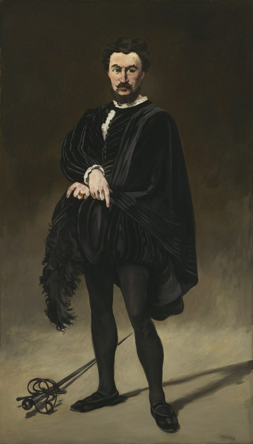 Manet The Tragic Actor (Rouvière as Hamlet, 1866)