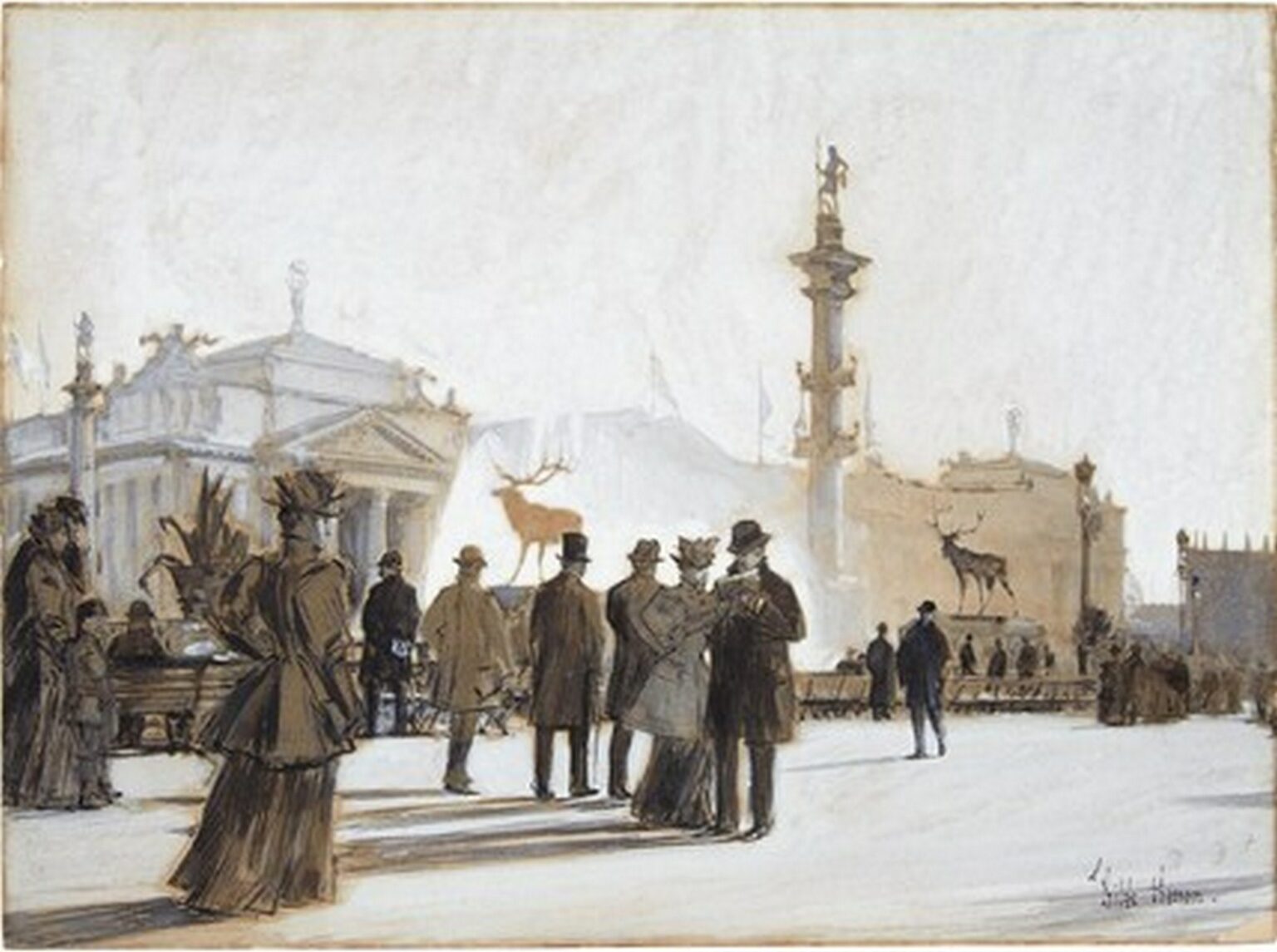 Hassam The World's Columbian Exposition, Chicago