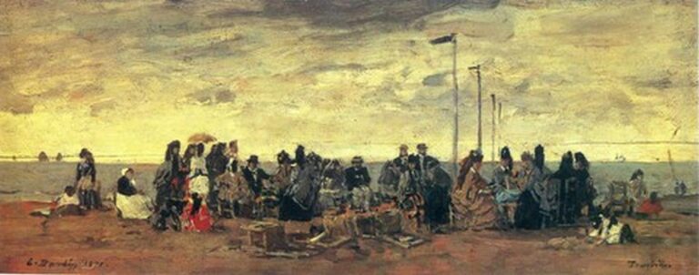 Boudin The beach (1871)