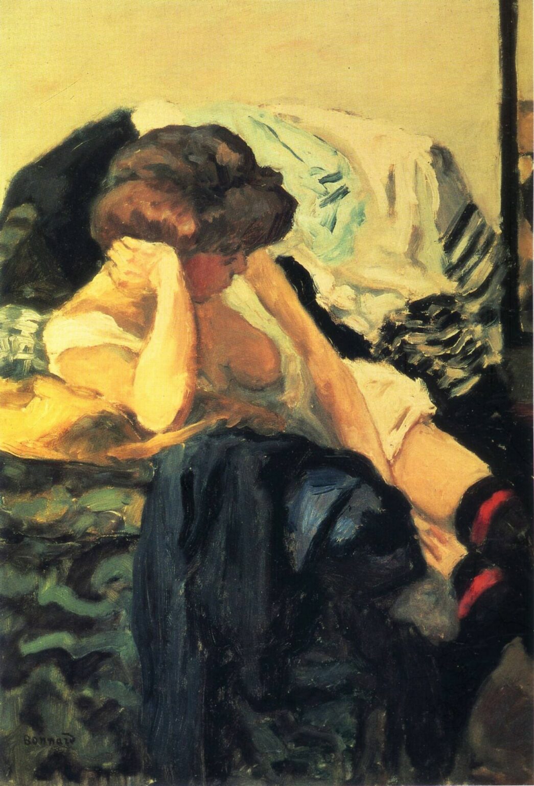 Bonnard The red garter (1904)