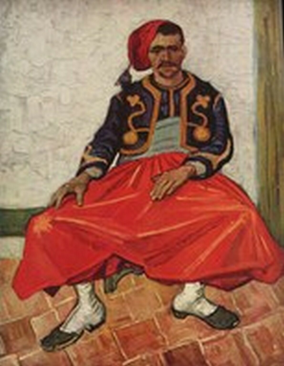 Van Gogh The seated Zouave (1888)