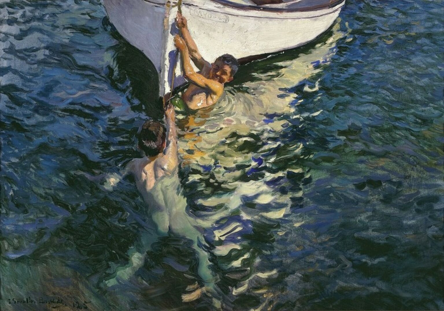 Sorolla The white board (1905)