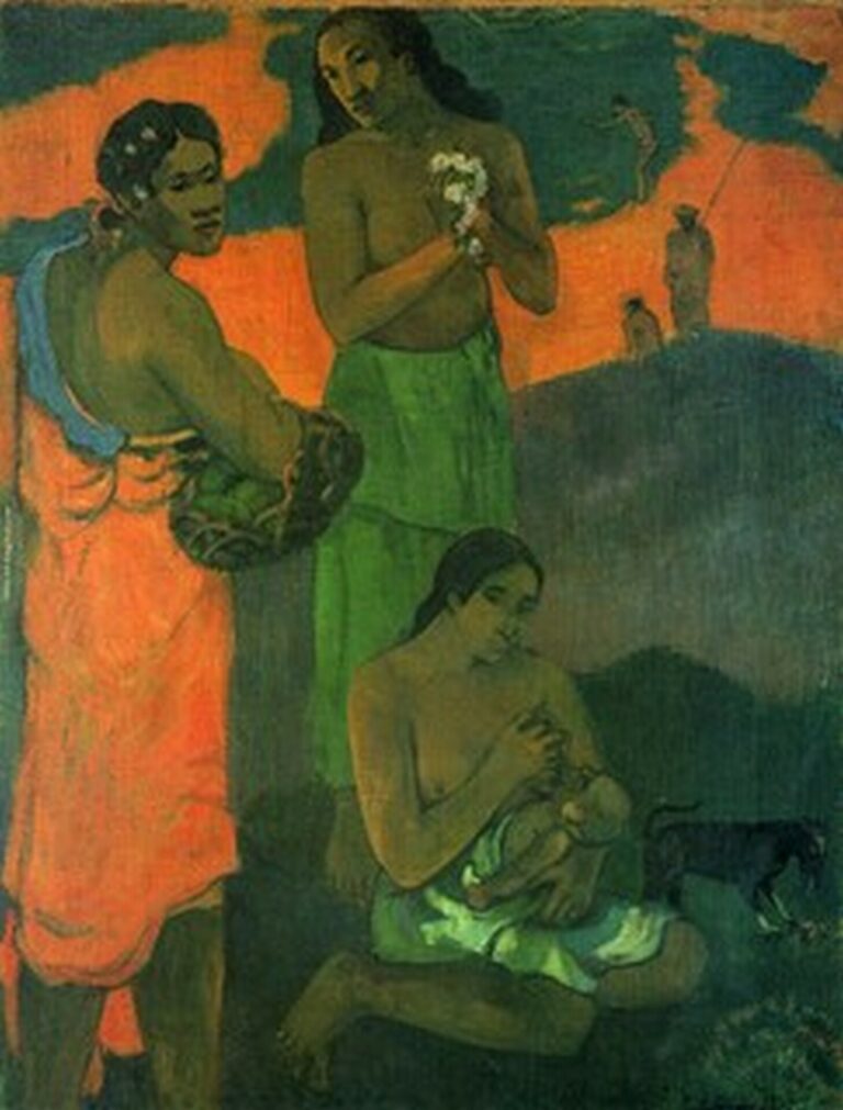 Gauguin Three Woman on the Seashore