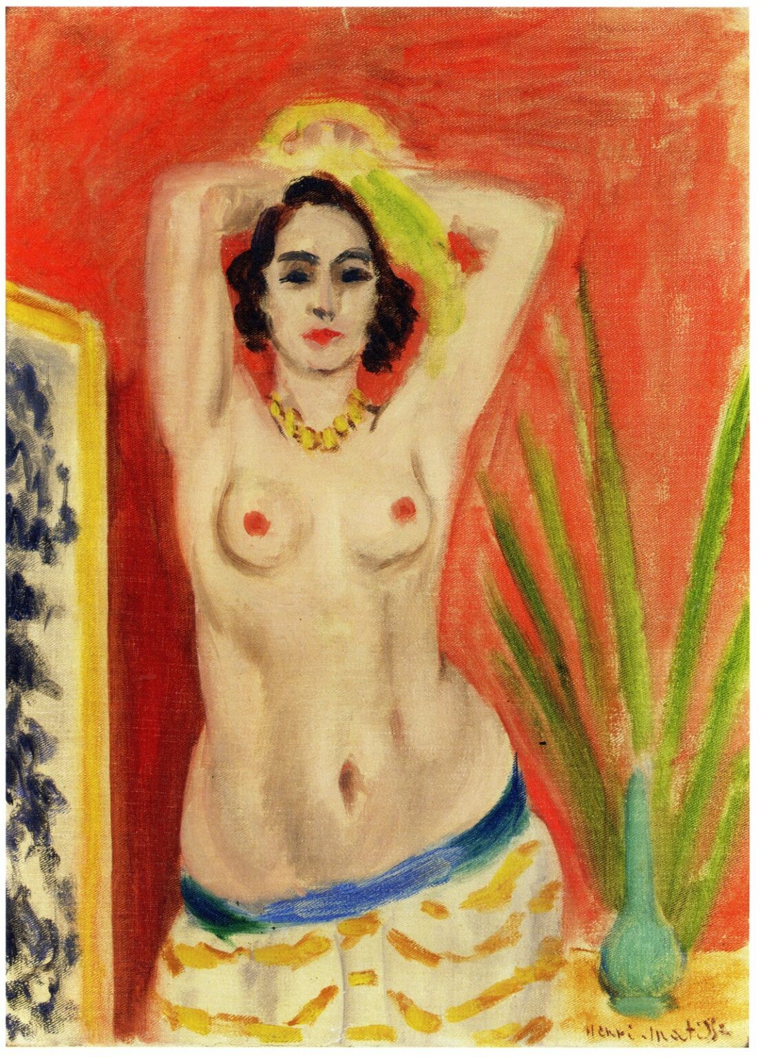 Matisse Torse Nu or Femme en buste, bras level (1923)