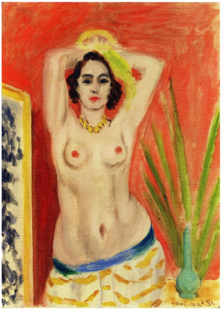 Matisse Torse Nu or Femme en buste, bras level (1923)