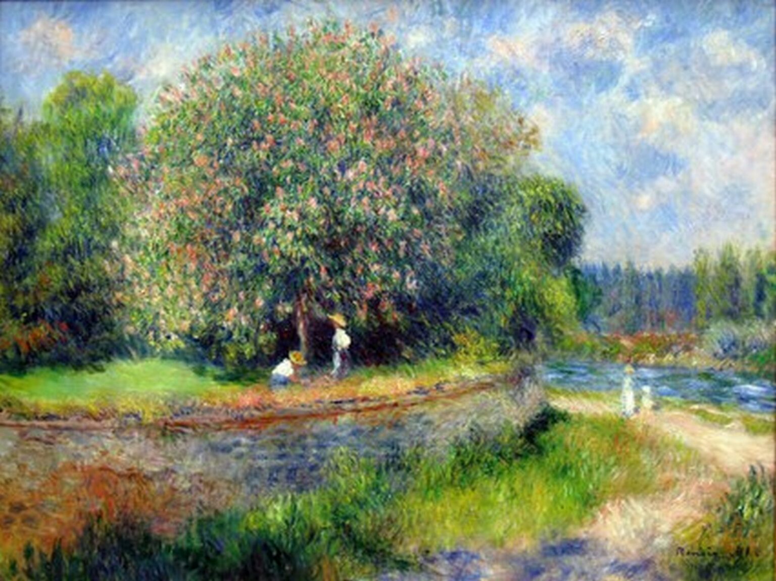 Renoir Tree Blooming (1881)