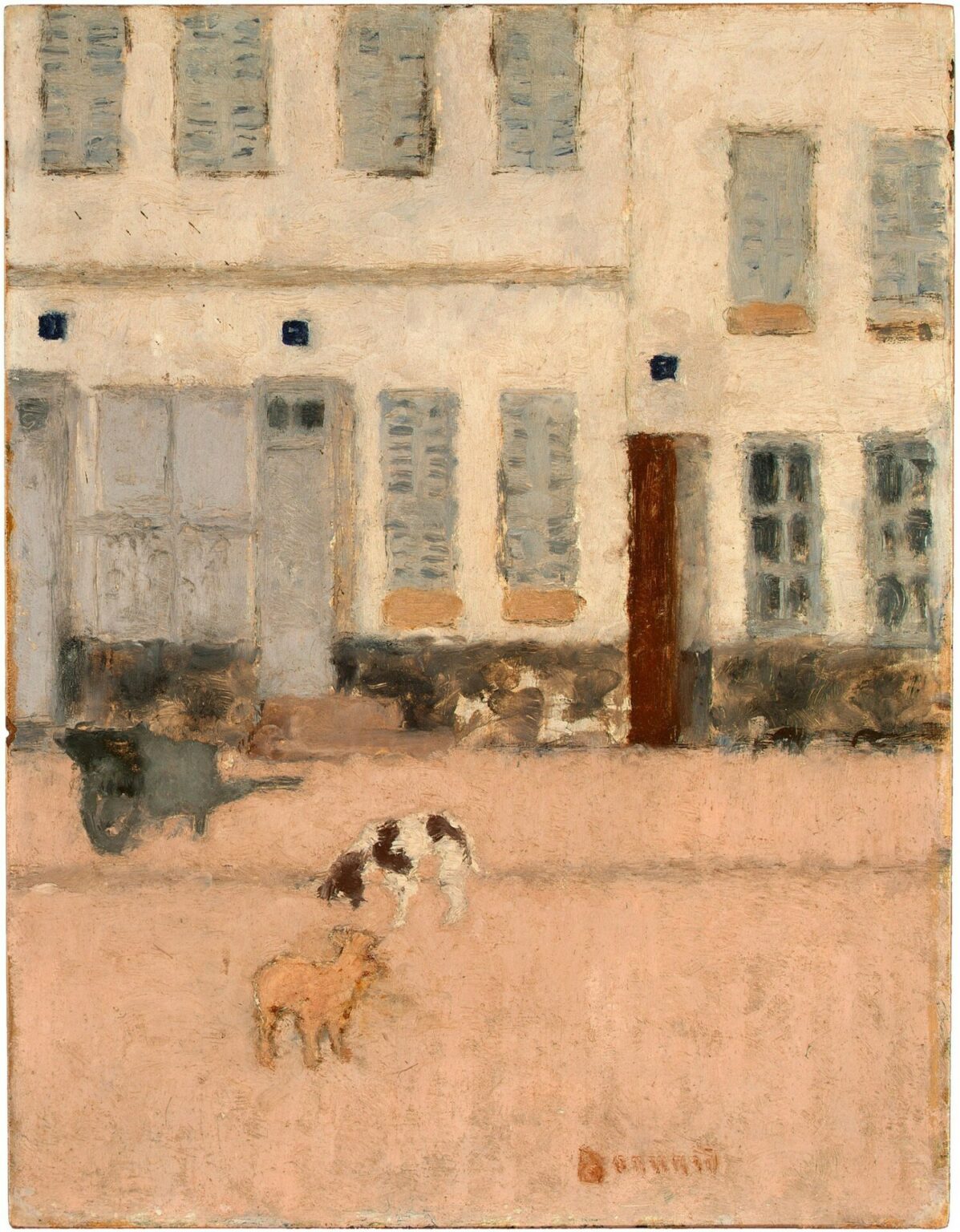 Bonnard Two Dogs in a Deserted Street (c. 1894)