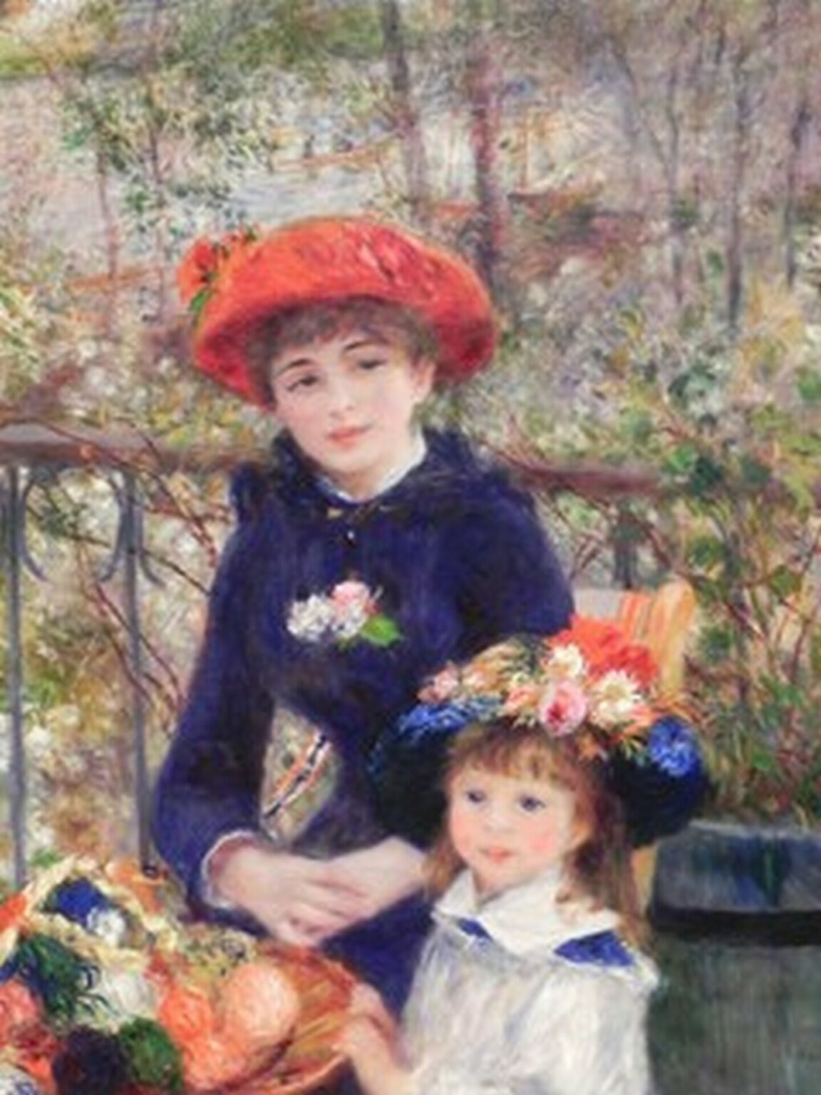 Renoir Two Sisters (On the Terrace, 1881)