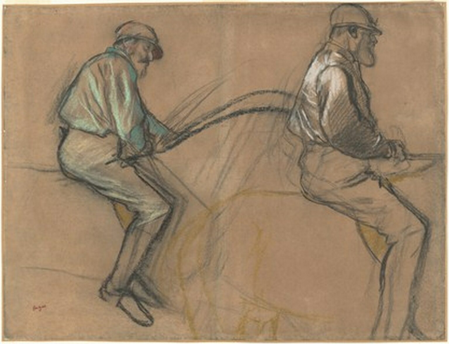 Degas Two Studies of a Jockey (c. 1884)