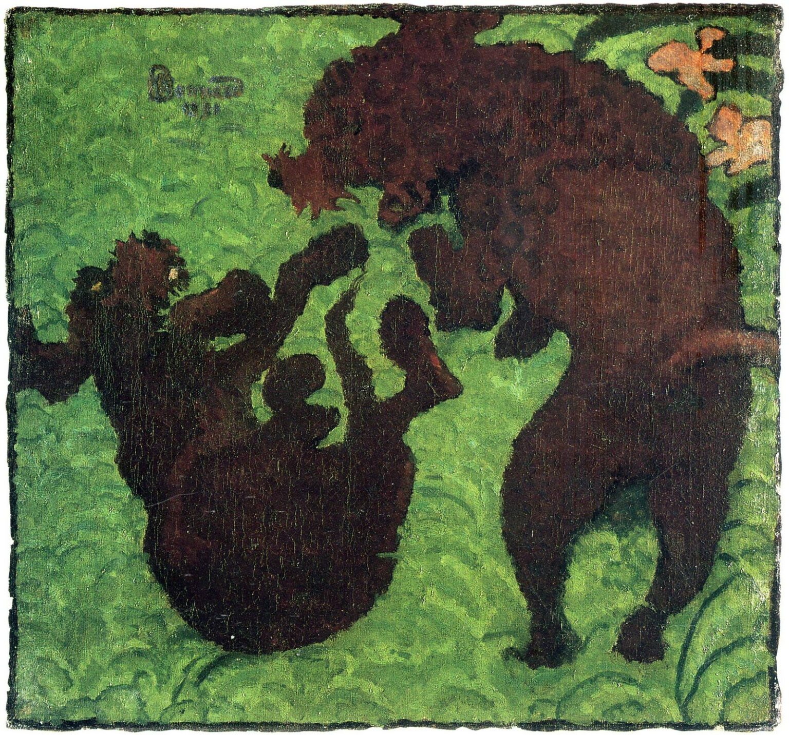 Bonnard Two poodles (1891)