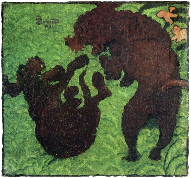 Bonnard Two poodles (1891)