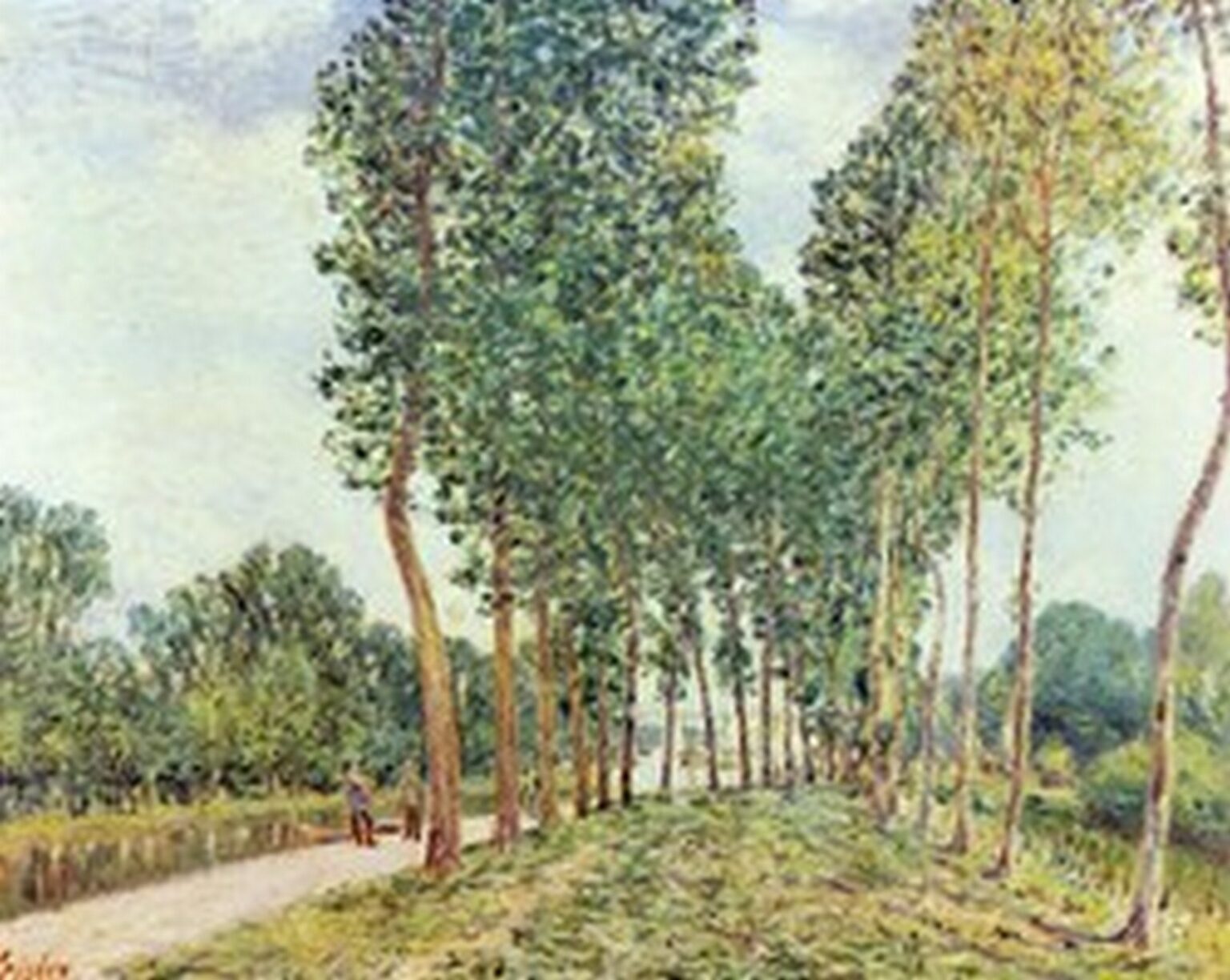 Sisley Ufer der Loing bei Moret