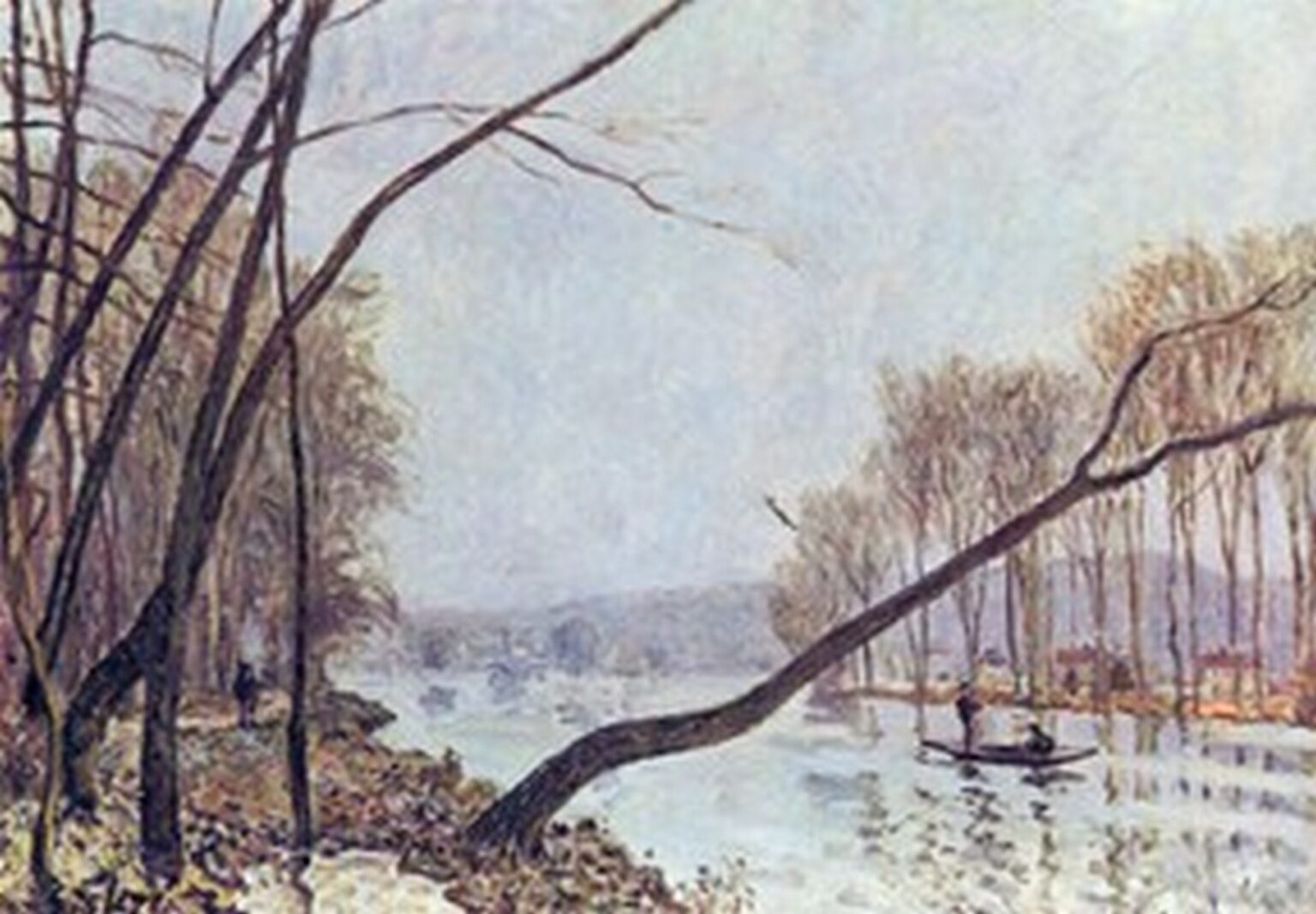 Sisley Ufer der Seine im Herbst