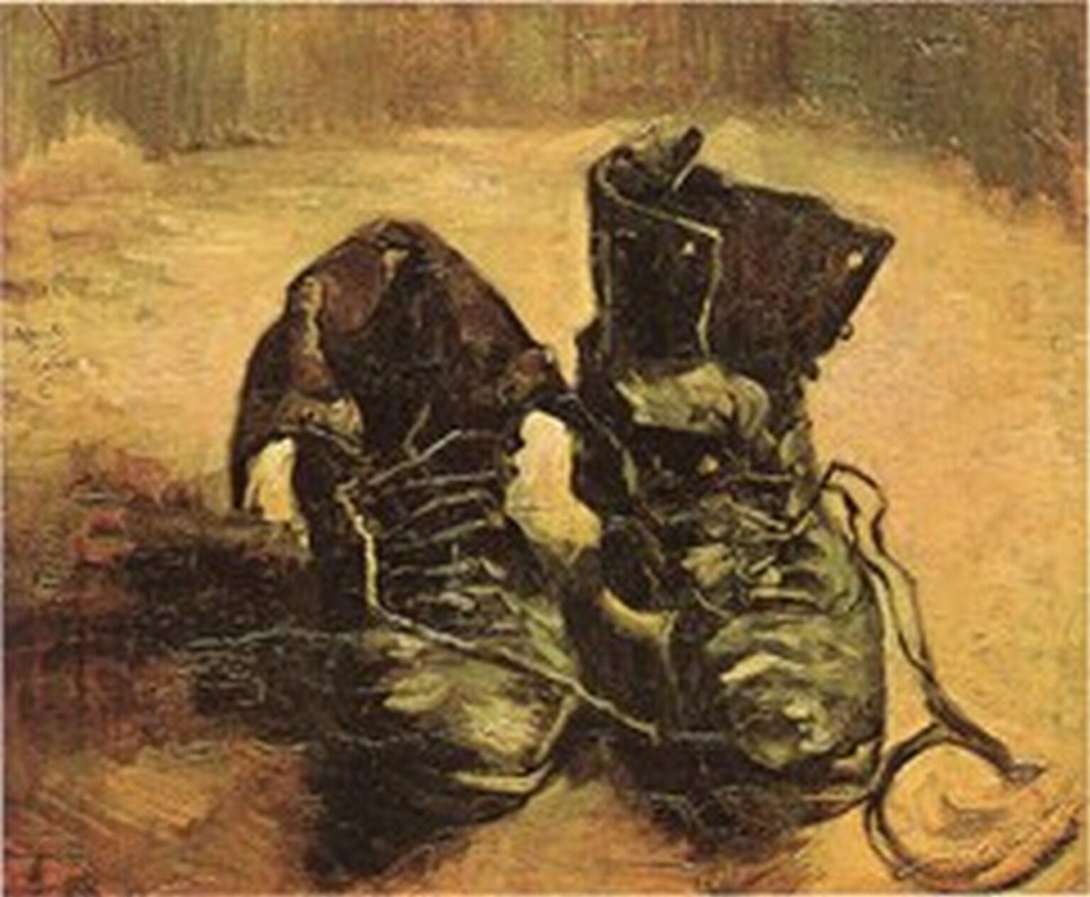 Van Gogh Un par de zapatos (1886)