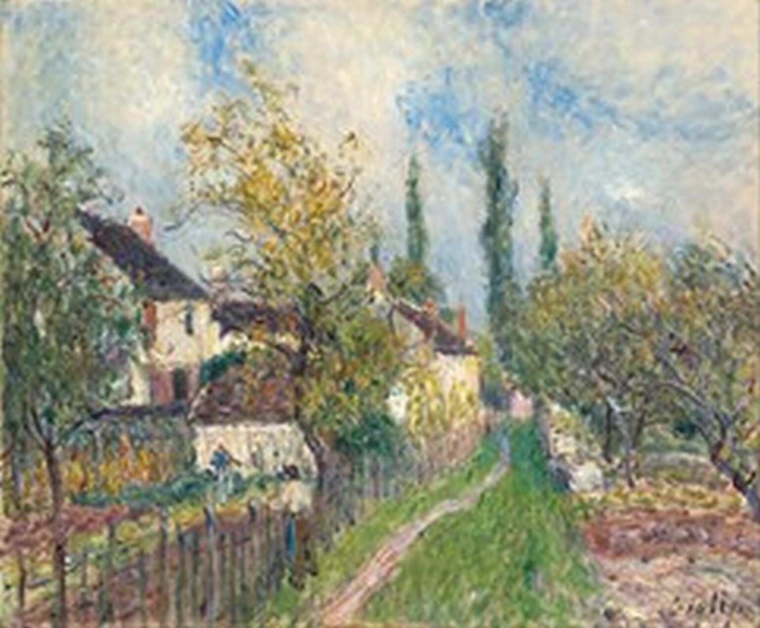 Sisley Un sentier aux Sablons (1883)