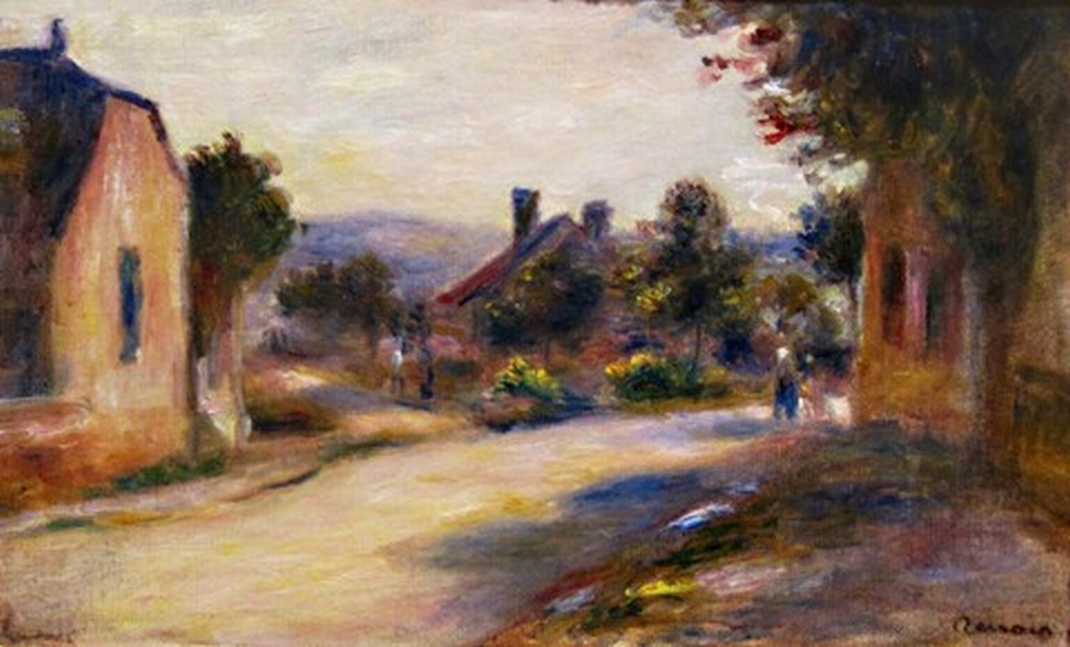 Renoir Una calle en Essoyes (1908)