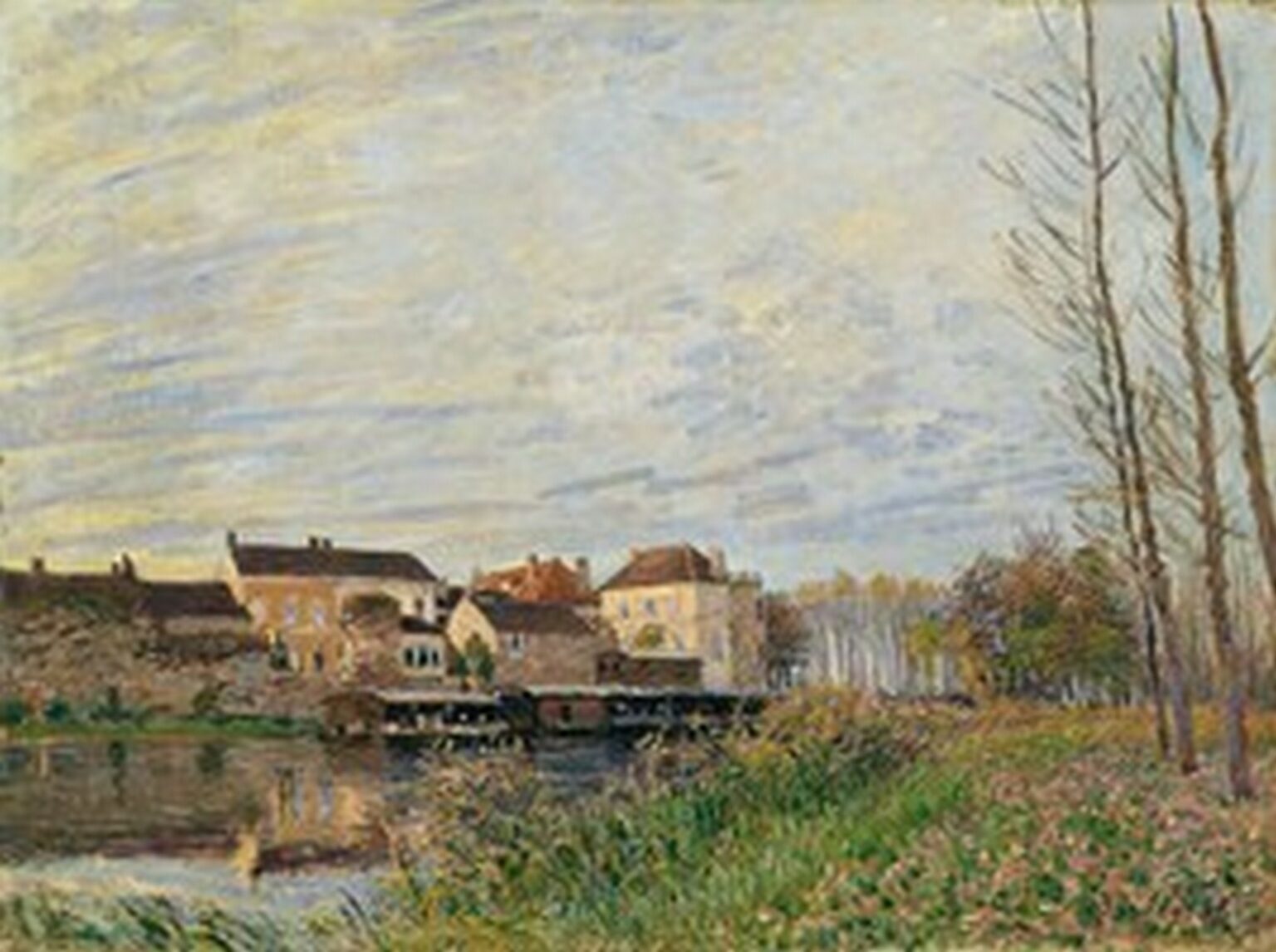 Sisley Una tarde en Moret, final de octubre (1888)