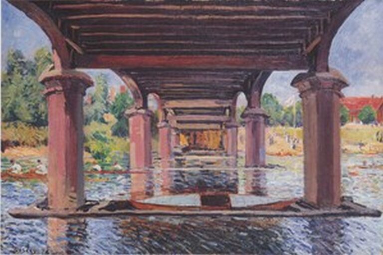 Sisley Under the bridge at Hampton Court (1874)