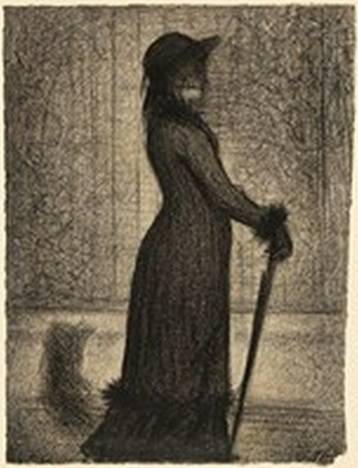Seurat Une élégante (1884)