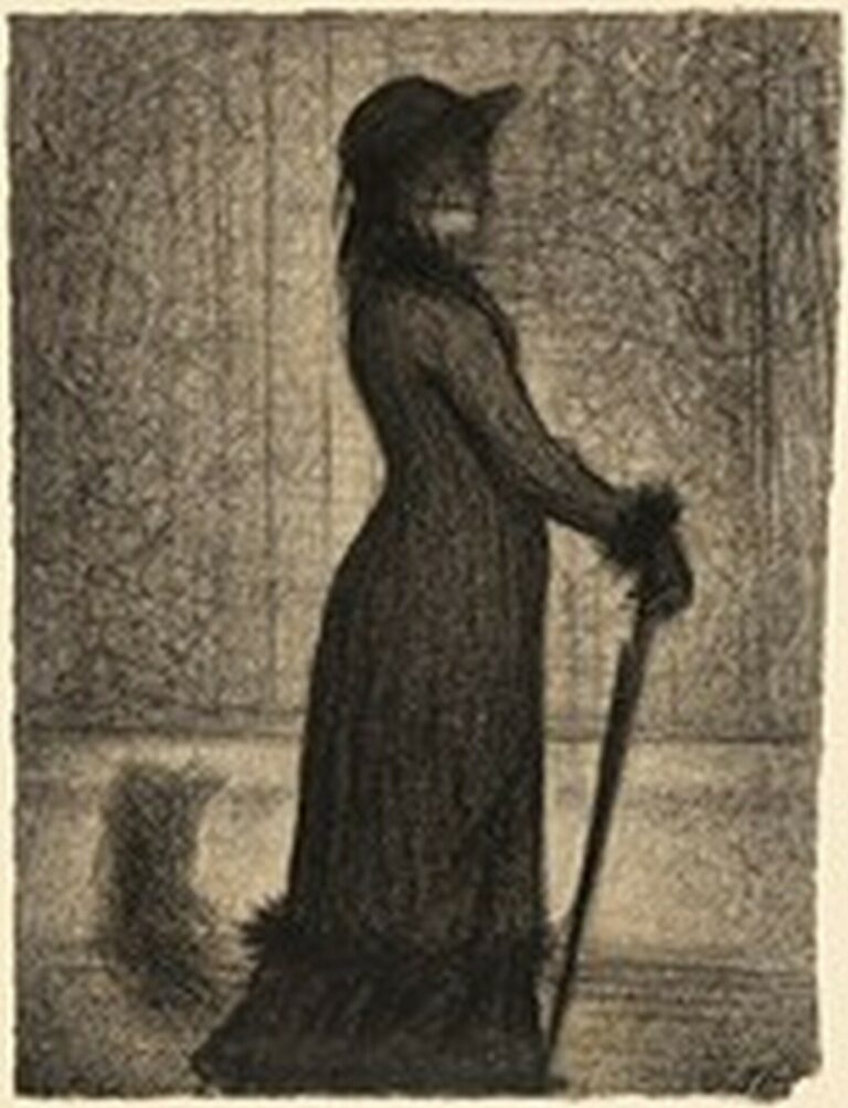 Seurat Une élégante (1884)