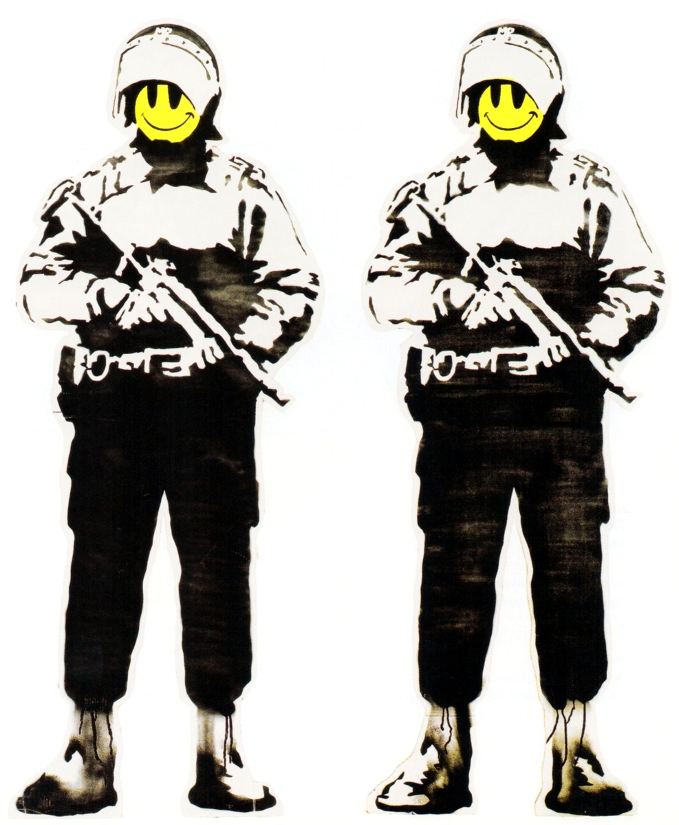 Banksy Untitled (Happy Coppers, 2003)
