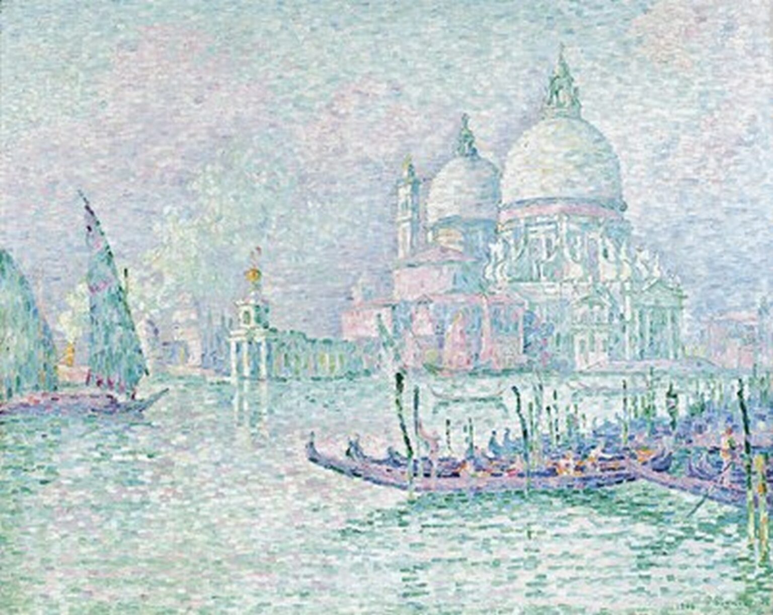 Signac Venise. La Salute. Vert (1908)
