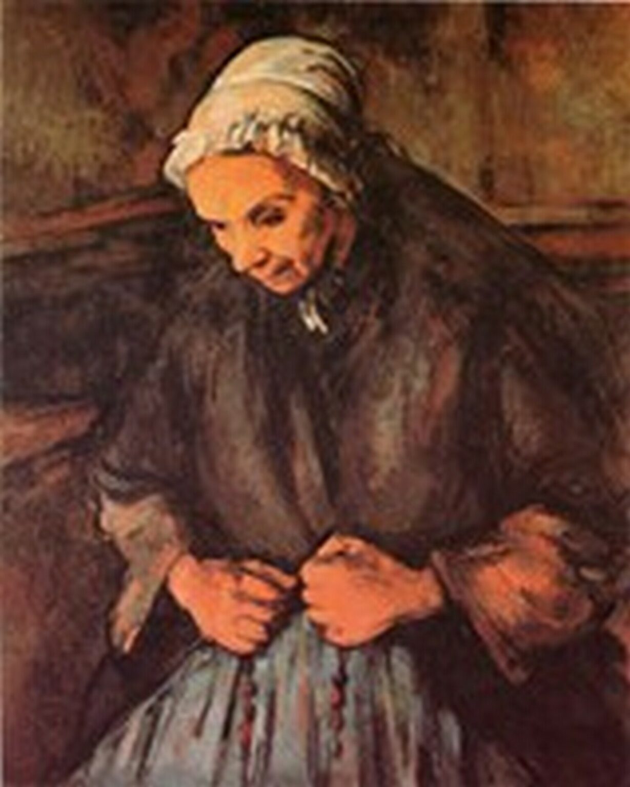 Cézanne Vieja con el rosario (1900-04)