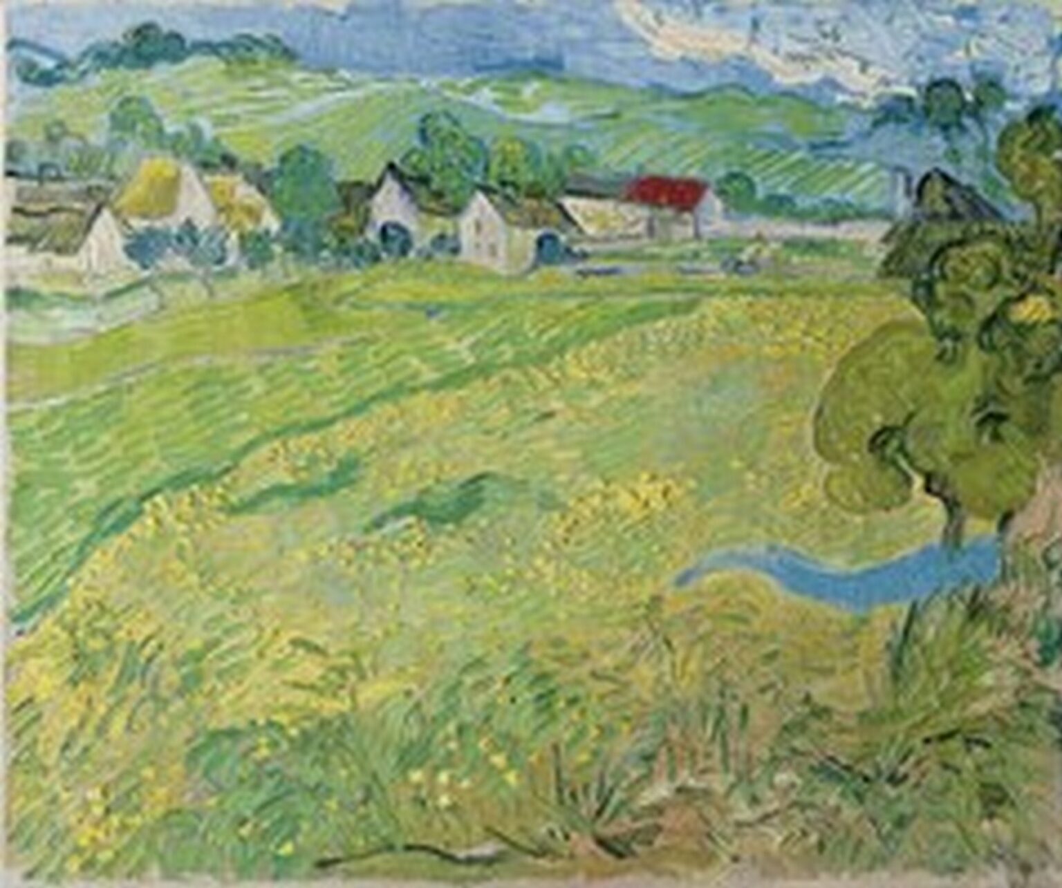 Van Gogh View of Vessenots near Auvers (1890)