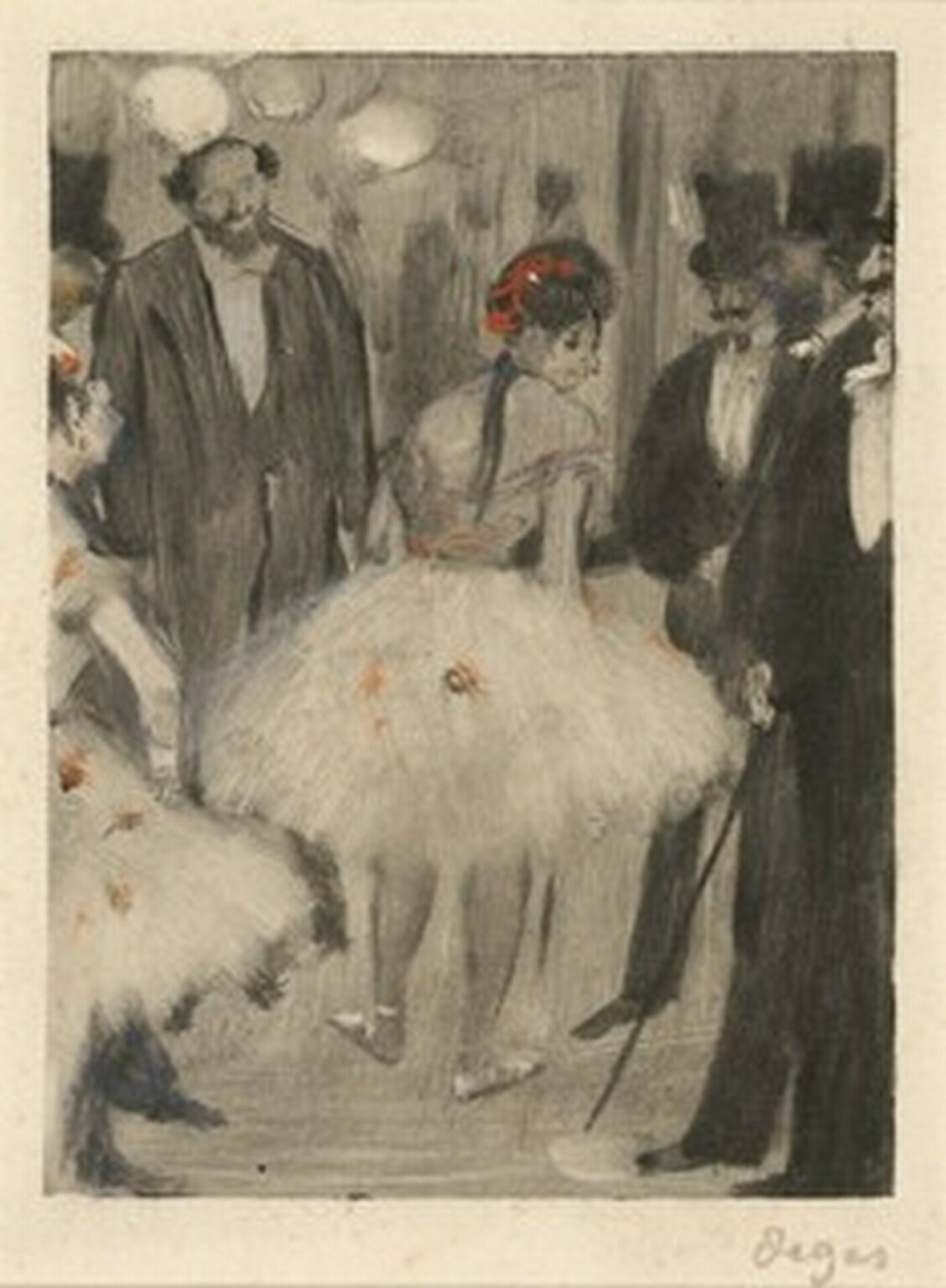 Degas Virginie being Admired while the Marquis Cavalcanti Looks On (c. 1880-83)