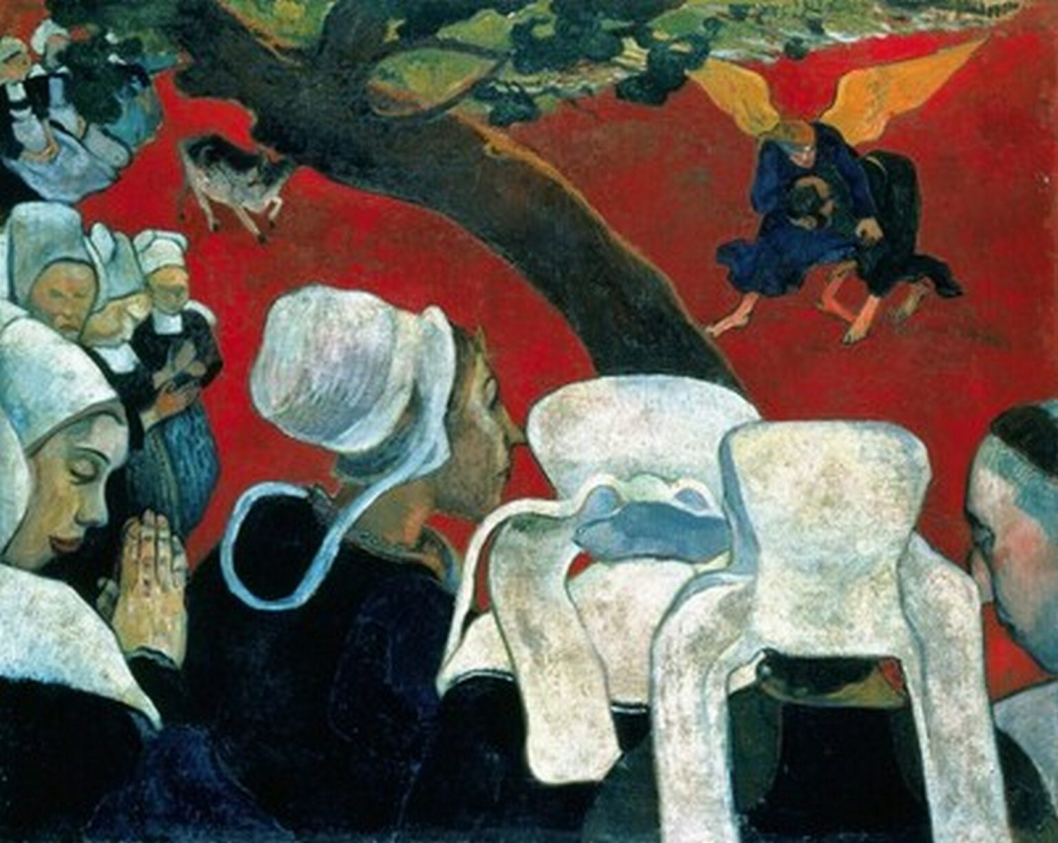 Gauguin Vision after the Sermon orJacob Wrestling with the Angel (1888)