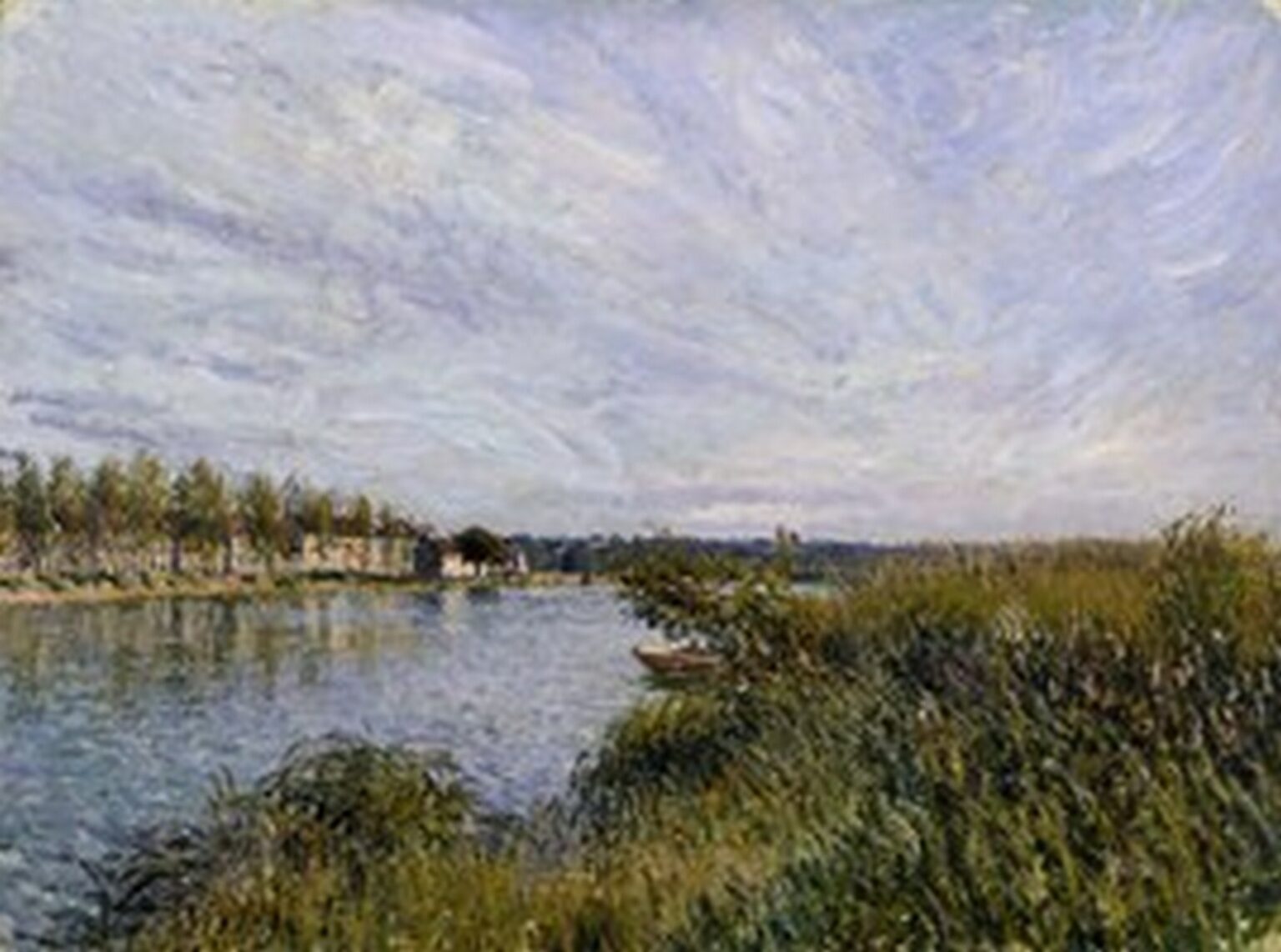 Sisley Vista de Saint-Mammes (circa, 1880)